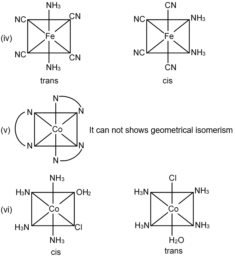 Among the complex ions, [Co(NH2 – CH2 – CH2 – NH2)2Cl2]+, [CrCl2(C2O4)2 ...
